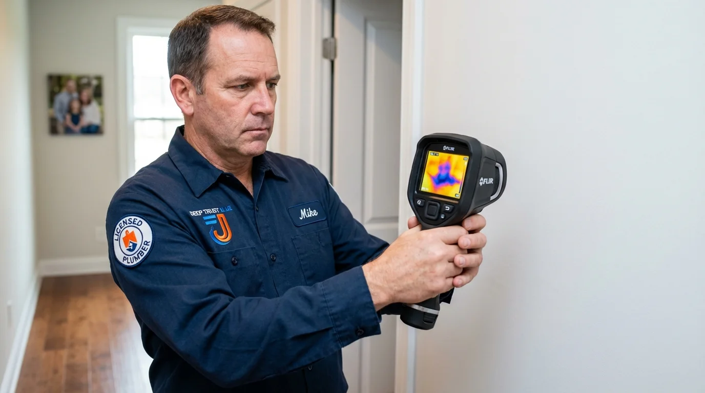 Thermal imaging leak detection by Johns Plumbing LLC in Wallace